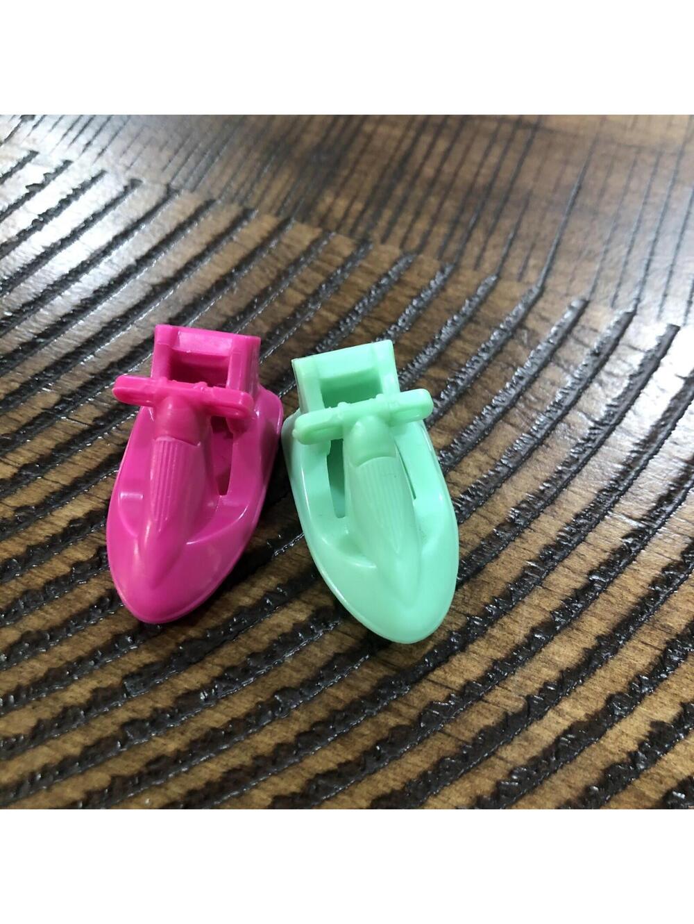 Vintage Polly Pocket Miniature Doll Accessory Pink And Teal Jet Ski For 1” Dolls